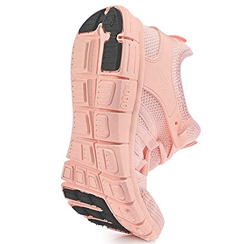 INZCOU Running Shoes Lightweight Tennis Shoes Non Slip Gym Workout Shoes Breathable Mesh Walking Sneakers Pink 8women / 7men - Image 4