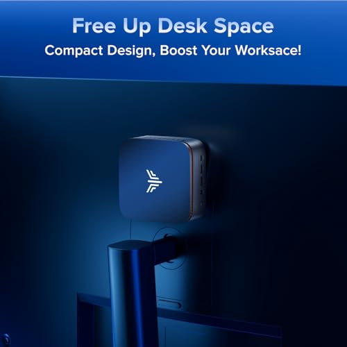 KAMRUI Pinova P1 Mini PC, W-11 Pro AMD Ryzen 4300U(Beat 3500U/N150/N95, up to 3.7GHz), 16GB RAM 256GB SSD Mini Desktop Computer Support 4K HDMI+DP+Type-C, Mini PC with Dual WiFi, Business Home Office - Image 6