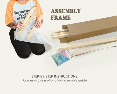 Wall Art Living Room Office Pictures Large World Map Wall Decor Oversized Decor for Women Framed Blue Artwork Rustic Framhouse House Decorations - Image 4