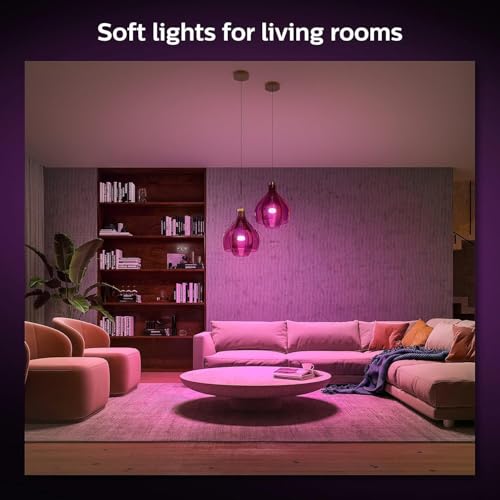 Philips Hue Smart 75W A19 LED Bulb - White and Color Ambiance Color - Changing Light - 6 Pack - 1100LM - E26 - Indoor - Control with Hue App - Works with Alexa, Google Assistant and Apple Homekit - Image 6