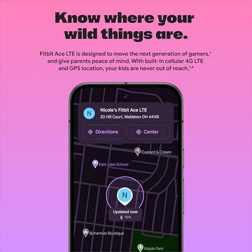 Fitbit Google Ace LTE - Kids Smartwatch with Call, Message, GPS, and Activity-Based Games, Ace Pass Data Plan Required - Mild - Strange Arcade - Image 4