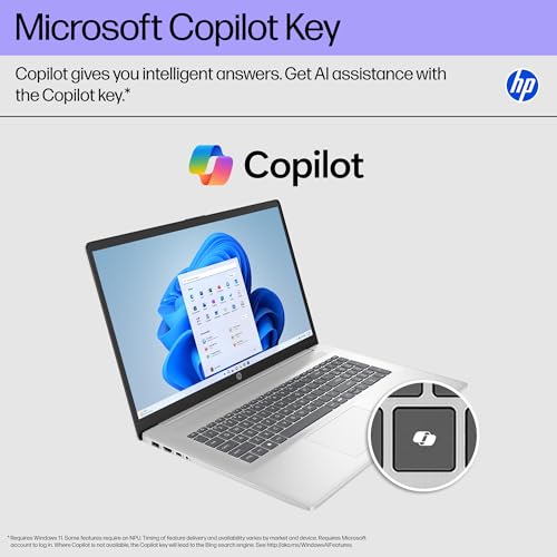 HP 17 Inch Laptop Computer for Business & Students 2025, 17.3" HD+ Display, Intel 8-Core i3 Processor, 32 GB RAM, 1 TB SSD, Copilot AI Key, Long Battery Life, Wi-Fi 6, Windows 11 Pro, Accessory Kit - Image 6