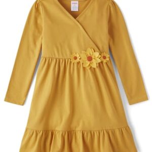 Gymboree Girls and Toddler Long Sleeve Casual Knit Dresses, Prarie Fall, 10 US
