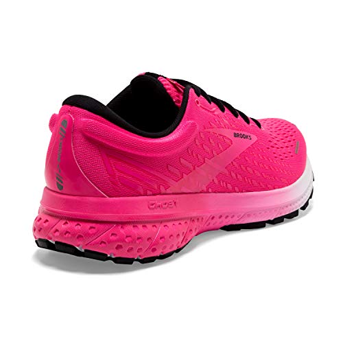 Brooks Women's Ghost 13 Running Shoe - Pink/Black/White - 8.5 Medium - Image 4