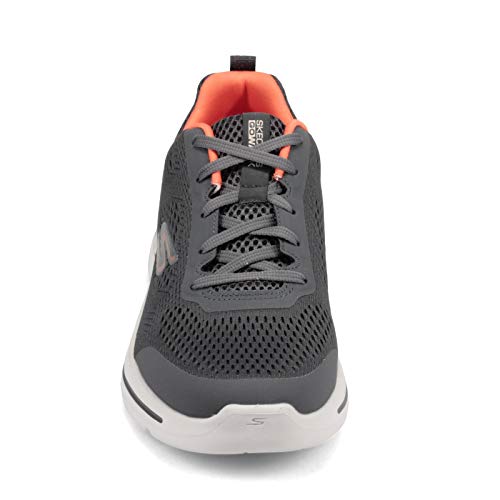 Skechers Men's Go Walk Arch Fit Idyllic Sneaker, Charcoal/Orange, 10.5 X-Wide - Image 4