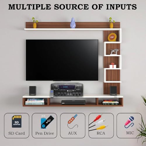 Home Theater Sound System Kit - 1000 Watts Bluetooth Amplifier w/ 4 QTY of 8" Framed Ceiling Speakers 300 W Each, 100 ft Speaker Wire & Remote Perfect for Home, Office,Bar, Restaurant by Technical Pro - Image 9