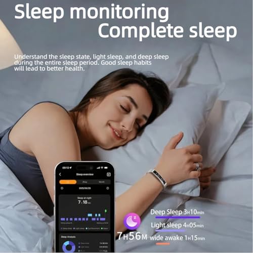 Velytycheon Smart Bracelet for Men Women,Fitness Tracker with 24/7 Heart Rate Sleep Monitor,Step Counter,Activity Trackers with Stress Relief No Subscription (Black) - Image 4