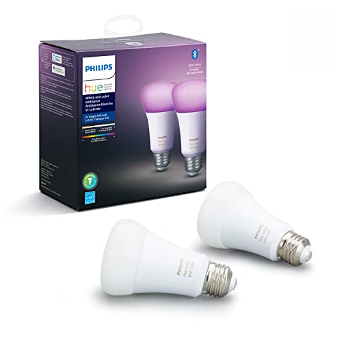 Philips Hue Smart 60W A19 LED Bulb - White and Color Ambiance Color-Changing Light - 2 Pack - 800LM & PlayStation DualSense Edge Wireless Controller - Image 2