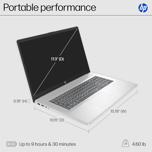 HP 17 Inch Laptop Computer for Business & Students 2025, 17.3" HD+ Display, Intel 8-Core i3 Processor, 32 GB RAM, 1 TB SSD, Copilot AI Key, Long Battery Life, Wi-Fi 6, Windows 11 Pro, Accessory Kit - Image 7