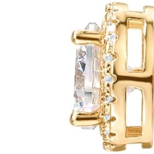 PAVOI 14K Gold Plated 925 Sterling Silver Post Brilliant Round Faux Diamond Halo Earrings – Premium Cubic Zirconia in Rose, White, and Yellow Gold