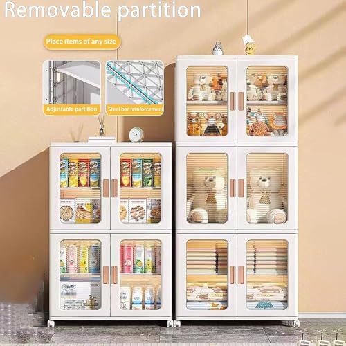 TAOTAOOPK 3 Tier Stackable Storage Bins With Lids Multipurpose Folding Box Wheels Plastic Organizers Organizer For Closet Bedroom(53) - Image 6