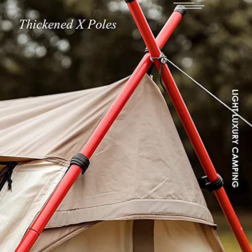 Camping Tent Outdoor Rainproof Sunscreen Tent Easy Set Up Small Lightweight Tents 4 Seasons Tent for Family Picnic Hiking Travel - Image 4