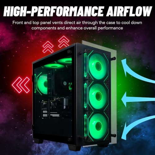 Stratos Micro RTX 5080, 24-Core i9-14900KF, 64GB DDR5 RAM, 2TB Gen4 NVMe SSD, Gaming Desktop PC w/Windows 11 Pro, 3-Year Warranty, RGB Keyboard+Mouse, Internal Wi-Fi 6E, 3X DP & HDMI - Image 4