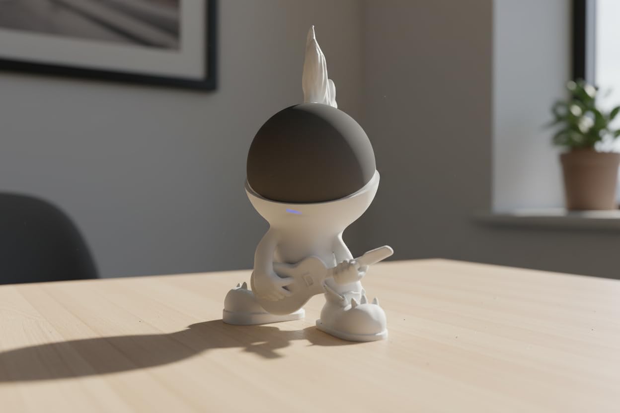 Splin Table Stand Holder Compatible with Amazon Alexa Smart Speaker Echo Dot (4th and 5th gen.) and Apple HomePod Mini, Star Boy White - Image 5