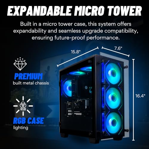 Stratos Micro RTX 5080, 24-Core i9-14900KF, 64GB DDR5 RAM, 2TB Gen4 NVMe SSD, Gaming Desktop PC w/Windows 11 Pro, 3-Year Warranty, RGB Keyboard+Mouse, Internal Wi-Fi 6E, 3X DP & HDMI - Image 7
