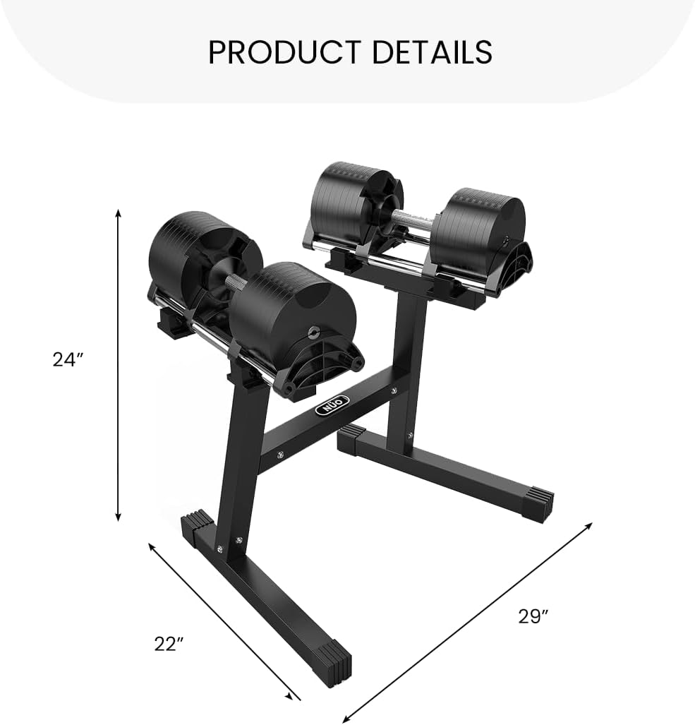 FF Finer Form Nuobell Adjustable Dumbbell Rack & Stand for Nuobell Adjustable Dumbbell Set – Safe, Convenient, and Prevents Accidents. Dumbbell Rack Only, No Weights Included - Image 5