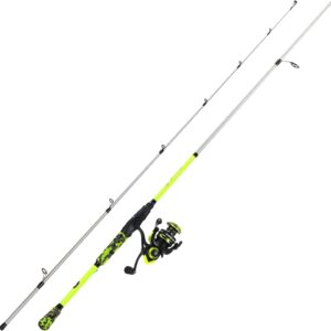 Sougayilang Baitcast & Spinning Reel and Fishing Rod Combo, IM7 Graphite 2Pc Blank Rods,EVA Handle & “S” Style Hook Keeper