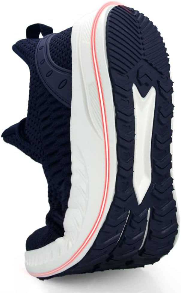 Feethit Mens Slip On Walking Shoes Blade Tennis Shoes Non Slip Running Shoes Lightweight Workout Shoes Breathable Mesh Fashion Sneakers - Image 5