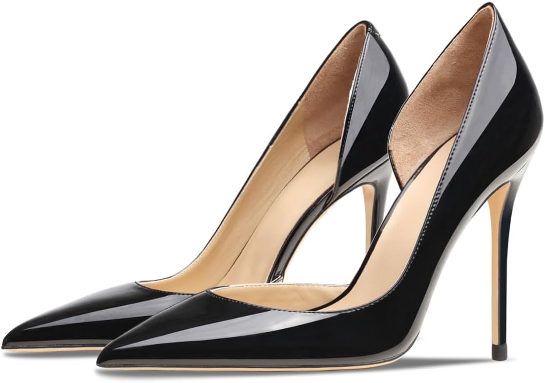 Women's 3.9 Inch Pumps Pointed Toe Stiletto Heels Shallow Mouth High Heels Party Night Club Wedding Dress Shoes - Image 6