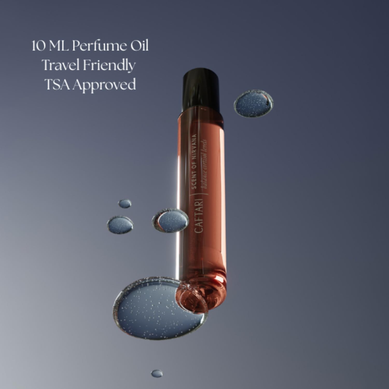 Caftari Luxury Perfume Oil Rollerball | Oudh, Cedarwood & Patchouli | Long Lasting, Travel Size | Clean Jojoba Oil | Stress Relief, Unisex Wellness Fragrance | Scent of Nirvana | 10 ml - Image 8