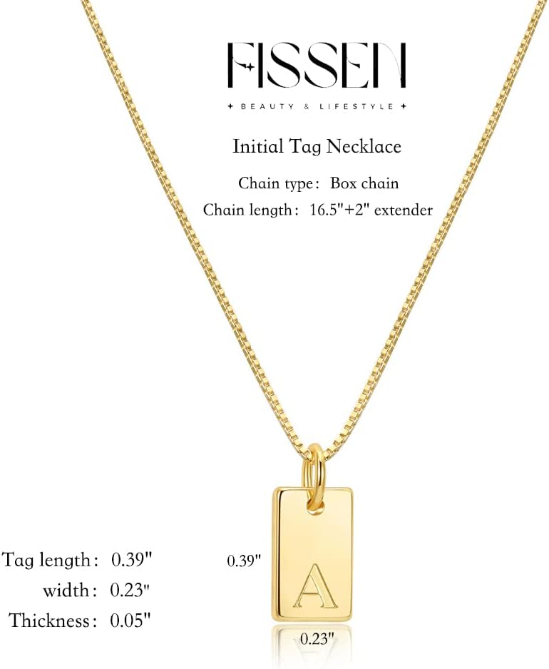 Initial Necklaces for Women 14K Gold Plated Letter Necklace Dainty Name Pendant Necklace Personalized Christmas Gifts for Women Trendy Gold Jewelry - Image 6