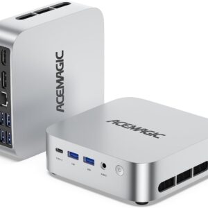 ACEMAGICIAN M1 Mini PC AMD Ryzen 7 6800H 16GB LPDDR5 512GB PCle SSD Mini Computers (8C/16T, up to 4.7GHz), Windows 11 Pro Radeon 680M 4K Triple Display Desktop Computer 3.2Type-C/LAN 2.5G/BT5.2/WiFi 6