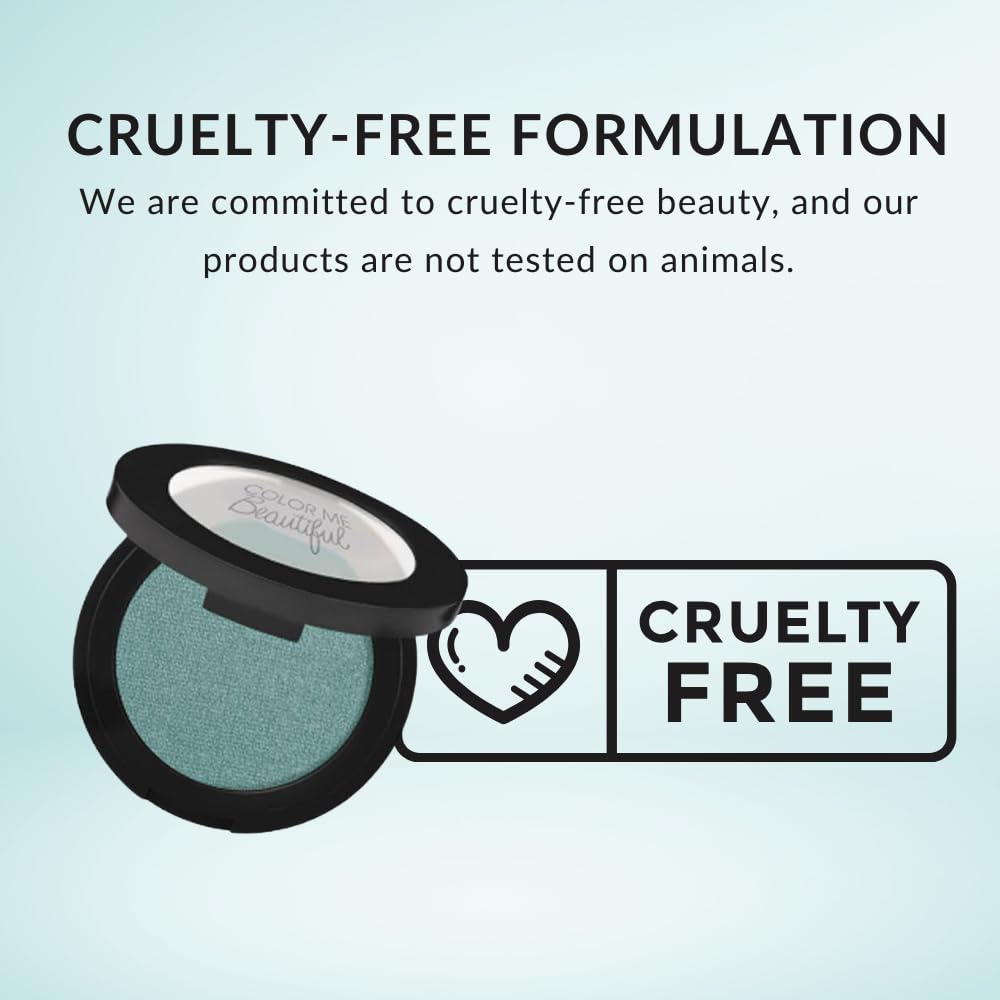 Color Me Beautiful Color Pro Single Eyeshadow, Full Pigment and Long-Lasting Pressed Powder, Cruelty-Free - Image 6