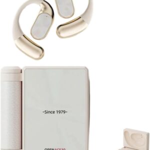 Ear Buds – Headphones Bluetooth with Dual-Fold Design, Noise Isolation, 2026 New Dual Fold Bt Earbuds Open Ear Wireless Bluetooth 6.0, IPX5 Waterproof & Sweatproof Wireless Headphones (White)