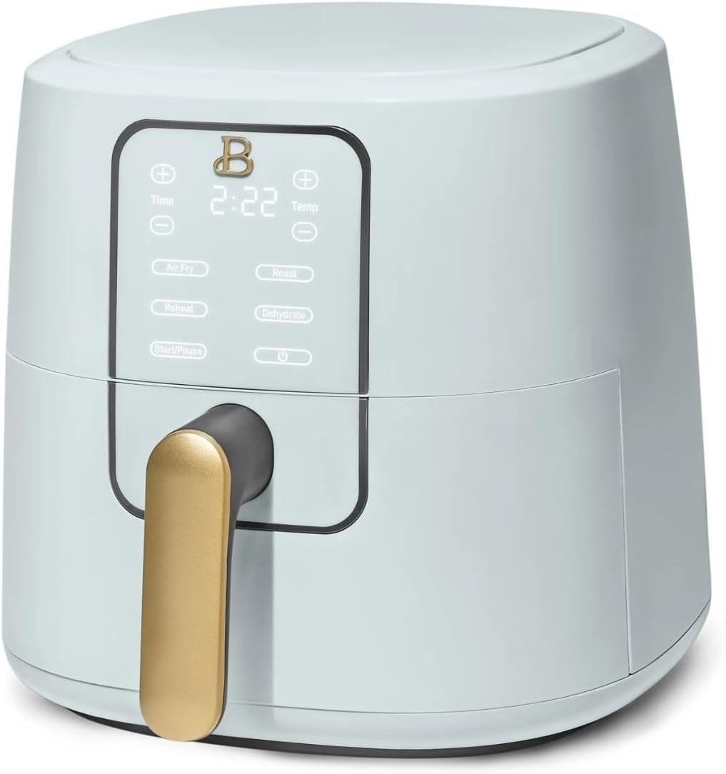 Beautiful 6 Quart Digital Air Fryer with TurboCrisp Technology – Matte Finish, Touchscreen, Nonstick Basket (Hydrangea) - Image 2