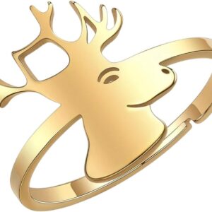 New 2026 Headphones Spider Snowflake Angel Dinosaur Mouse Rings Women Stainless Steel Jewelry Adjustable Ring Fashion Accessories Creative Gift