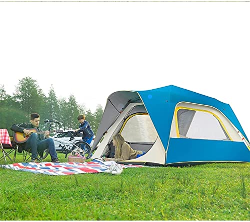 Waterproof Tent for Camping 4 Person Family Pop Up 2 Mesh Windows for Ventilation Pop Up Tents - Image 2