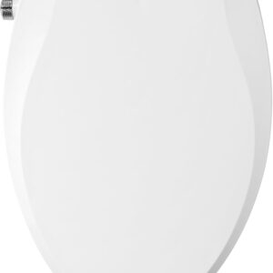 Brondell Bidet Toilet Seat, Non-Electric Swash Ecoseat, Fits Elongated Toilets, White – Dual Temperature, Dual Nozzle System – Bidet with Easy Installation