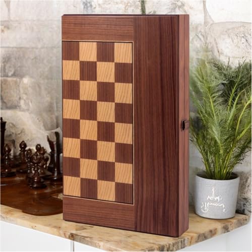 19" inch Gorgeous Backgammon Sets for Adults 100% Handmade Wood Art Wooden Board Game Set | Solid Rosewood Gift for Him, Dad, Anniversary - Image 6