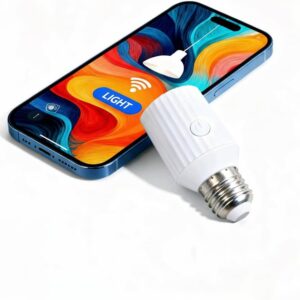 LoraTap Smart Wi-Fi Light Bulb Socket Adapter, Voice for Alexa/Google, Smart Life App Group & Timer, 60W Max, Incandescent Compatible, E26/E27