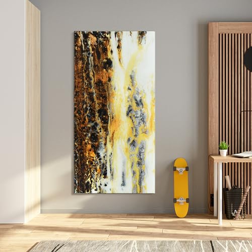 Empire Art Direct "Granite I A Frameless Free Floating Reverse Printed Tempered Art Glass Wall Art, Ready to Hang, Living Room, Bedroom & Office, 72" x 36" x 0.2" - Image 6