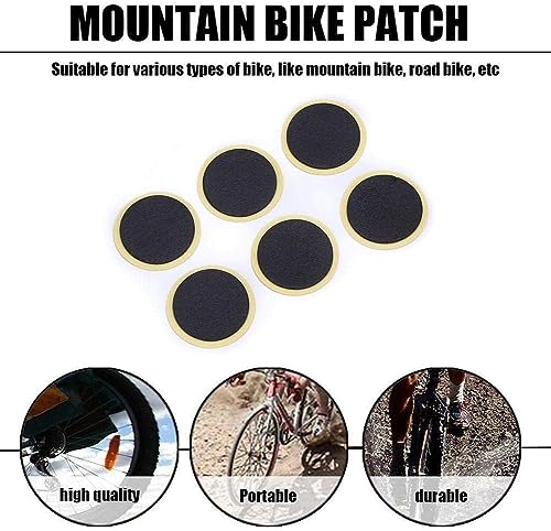 Jinshining 20 Pcs Bike Tire Patch Kit,Glueless Bike Repair Patch, Round Bike Tube Patches,Bike Inner Tube Repair Kit,Bike Patch Kit for Road and Mountain Bikes Tires and Tubes - Image 5