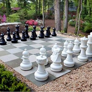 MegaChess Giant Chess Set Game with 25″ Tall King – A Large Chess Set Yard Game for Families Looking for Outdoor Jumbo Games – 32 Large Pieces Made from Durable HDPE (Board Not Included)