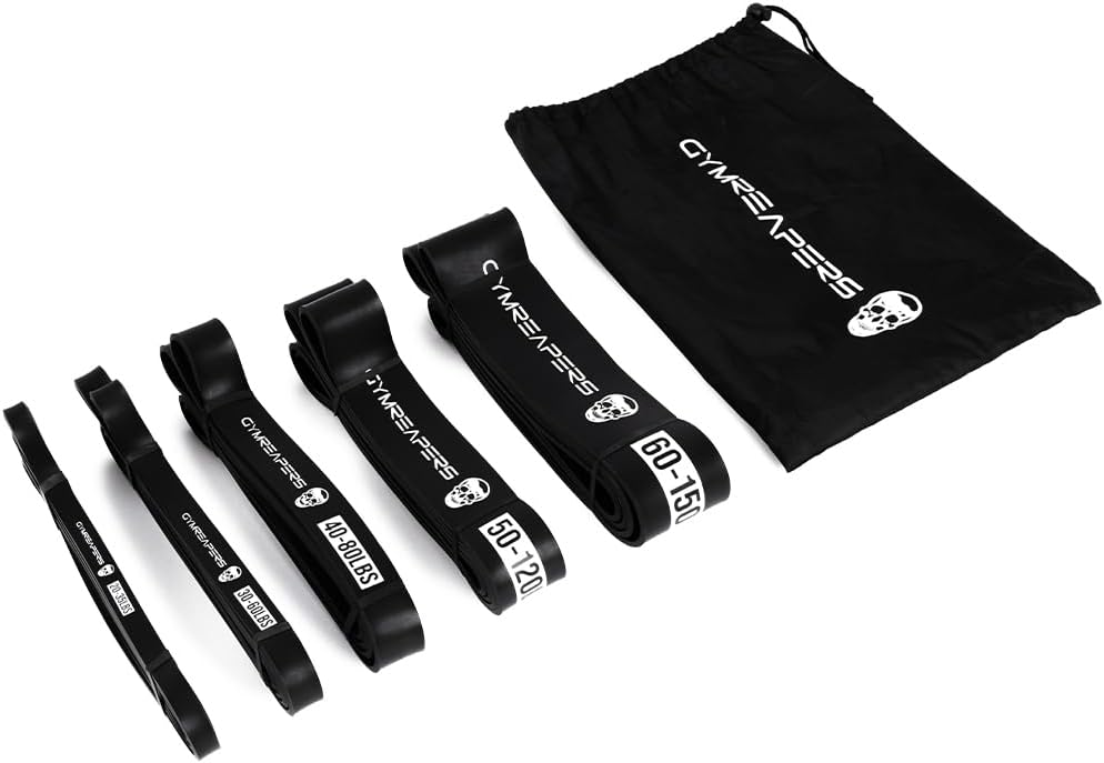 Gymreapers Resistance Bands for Working Out – Elastic Pull Up Exercise Assistance Bands Set for Powerlifting, Stretching, WOD, Strength Training – for Men & Women - Image 4