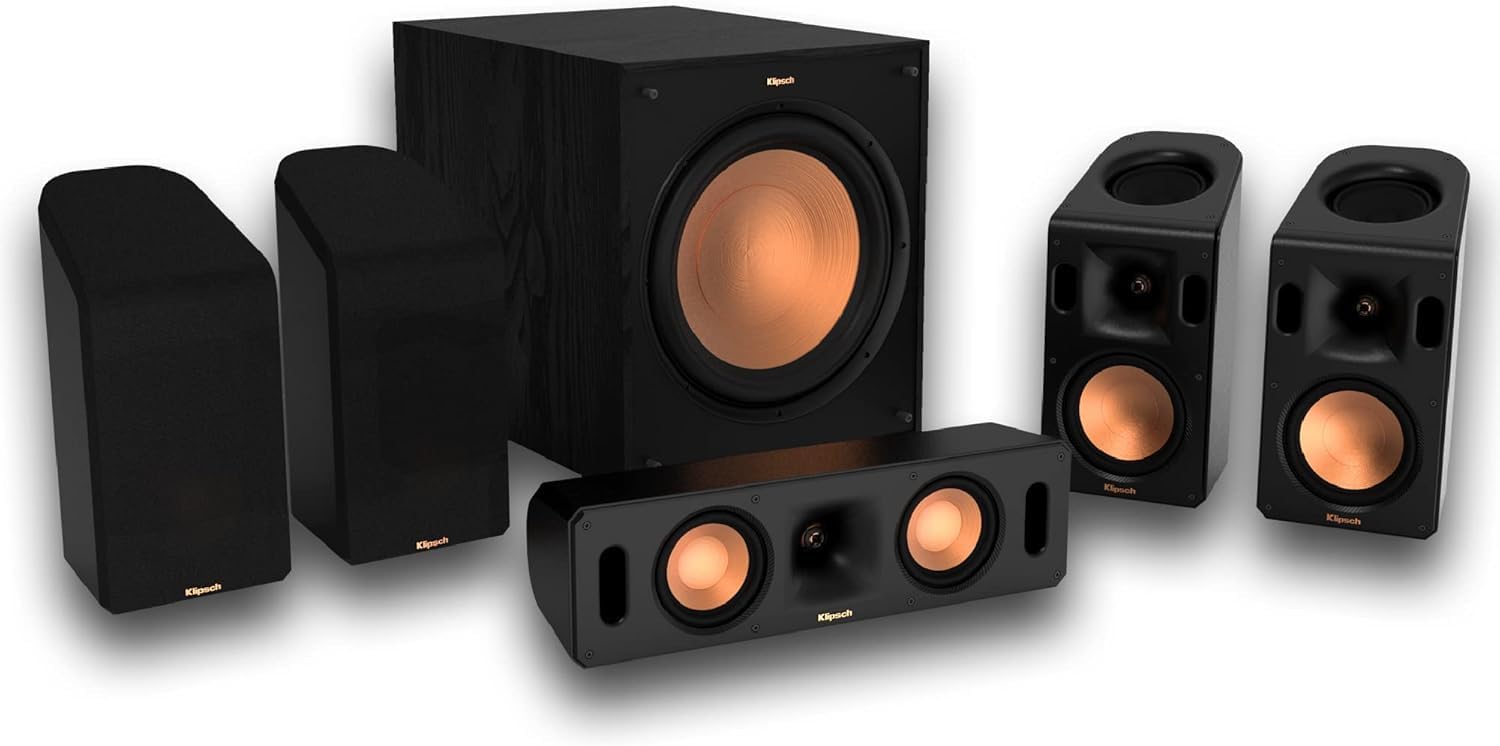 Klipsch Reference Cinema Dolby Atmos 5.1.4 System (Cinema System + Receiver)- Black - Image 2
