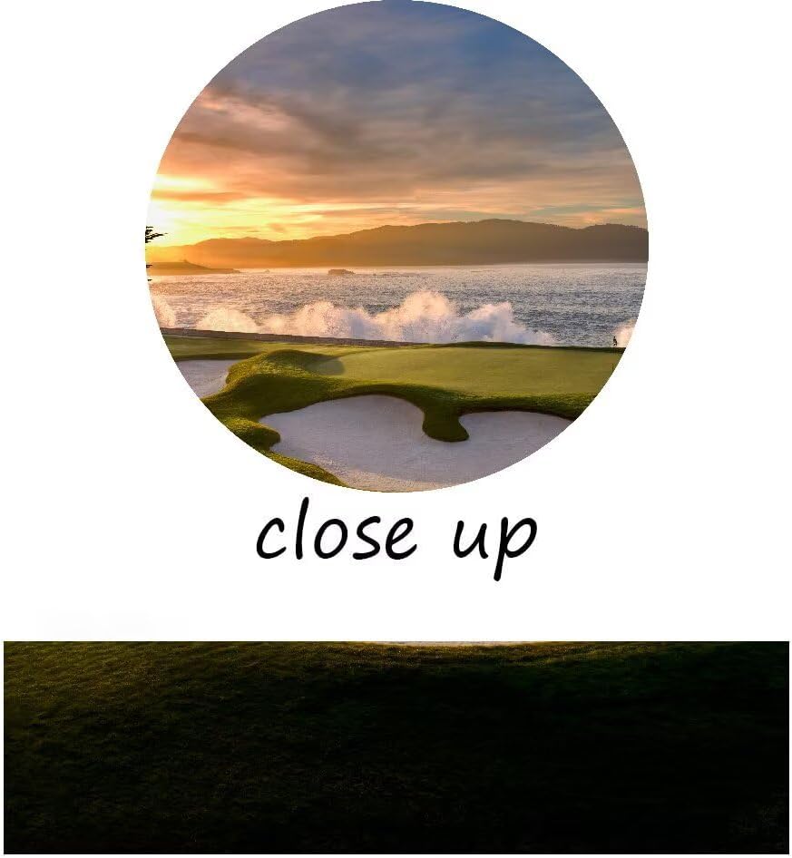 chenchenArt Pebble Beach Golf Course Wall Art Pictures Golf Course Poster Canvas Prints Golf Artwork Wall Decor for Living Room Bedroom Bathroom Home Decorations Framed Ready to Hang(24''H x 36''W) - Image 8