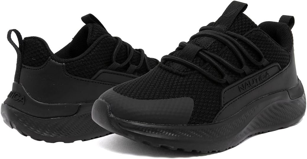 Nautica Kids Boys and Girls Athletic Slip-On Sneakers, Lightweight Bungee Running Shoes for Toddler, Little Kid, and Big Kid - Image 6