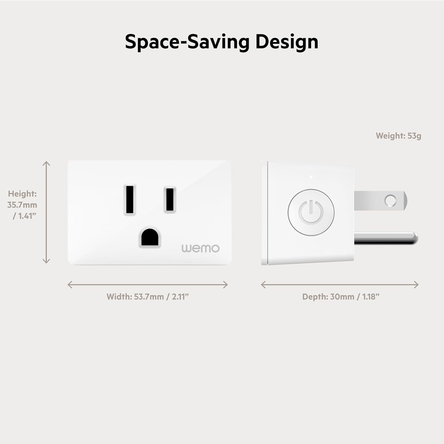 Wemo Smart Plug with Thread - Smart Outlet for Apple HomeKit - Smart Home Products, Smart Home Lighting, Smart Home Gadgets - Homekit Smart Plug - Works W/ Apple iPhone, Easy NFC Set Up, White - Image 4