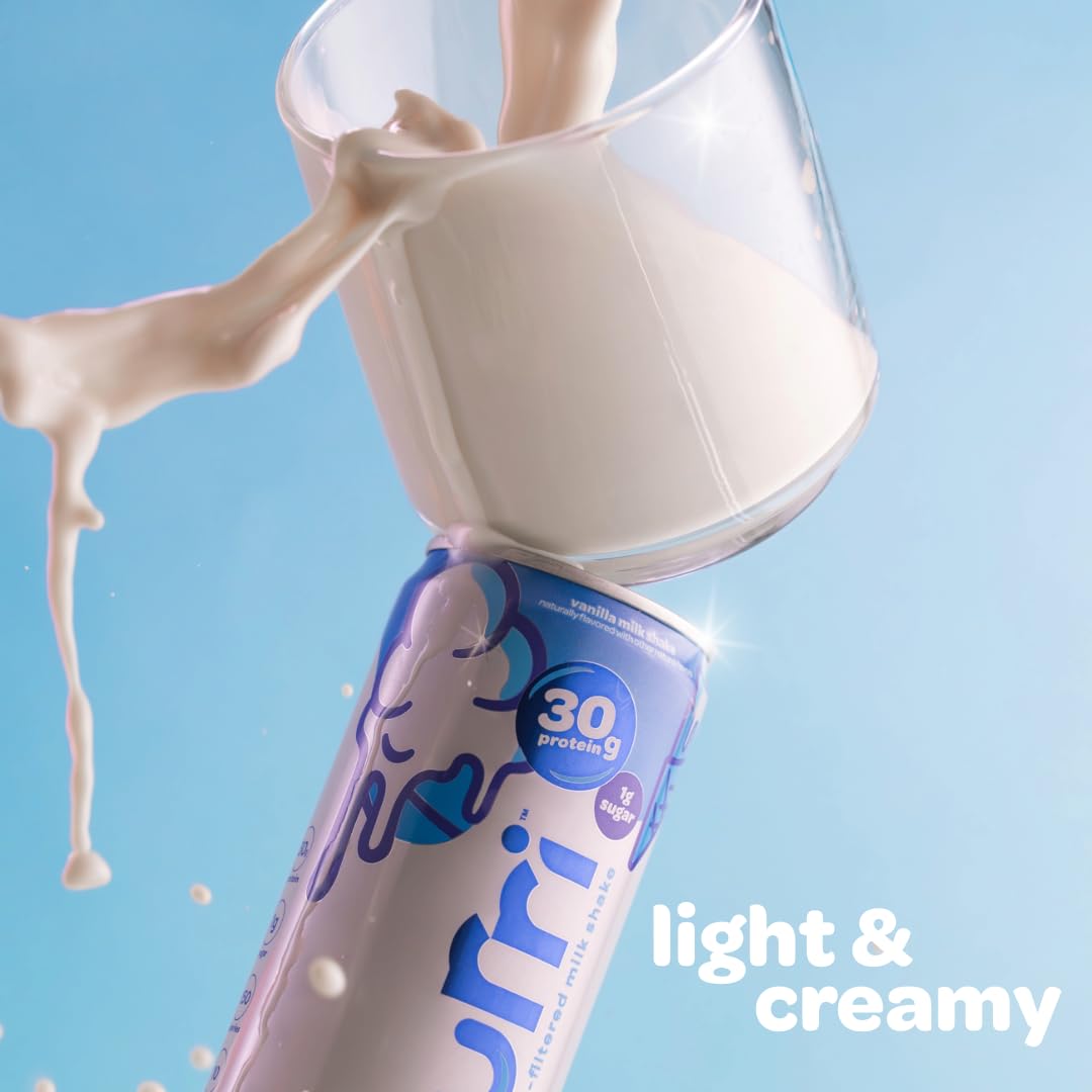 Nurri - 30g Protein Ultra Filtered Milk Shake – Vanilla - Lactose Free, Low Sugar, 150 Calories, 10 Vitamins and Minerals - 11 fl oz, 10 Cans - Image 4