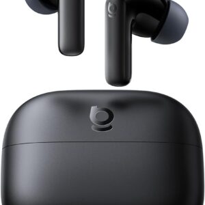 Baseus Bass BP1 NC Hybrid Active Noise Cancelling Wireless Earbuds, 12mm Super-Bass Driver, 41H Playtime, Bluetooth 6.0, IP55 Waterproof, 4-Mic AI ENC, 24 Customizable EQ