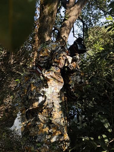 LYLPYHDP Ghillie Suit, Kids Adult 3D Leafy Camouflage Clothing, Camo Suit for Turkey Hunting, Hunting for Outdoor Game and Halloween - Image 7