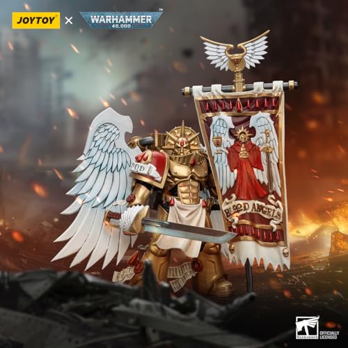 JOYTOY 1/18 Action Figure Warhammer 40,000 Blood Angels Sanguinary Guard Set of 5 Figures 4.8inch Collectible Figurine Gifts,Toys for Kids 15+ and Adults - Image 7