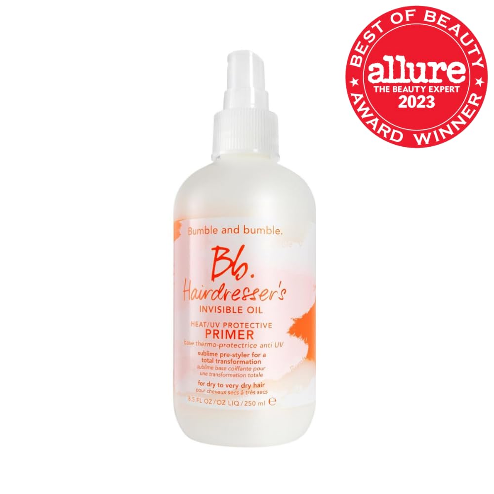 Bumble and bumble. Hairdresser's Invisible Oil Heat/UV Protection Leave-In Conditioner Hair Primer | Hydrating, Anti Frizz, Color Safe | Straight, Coily | With Argan Oil + Coconut Oil - Image 2