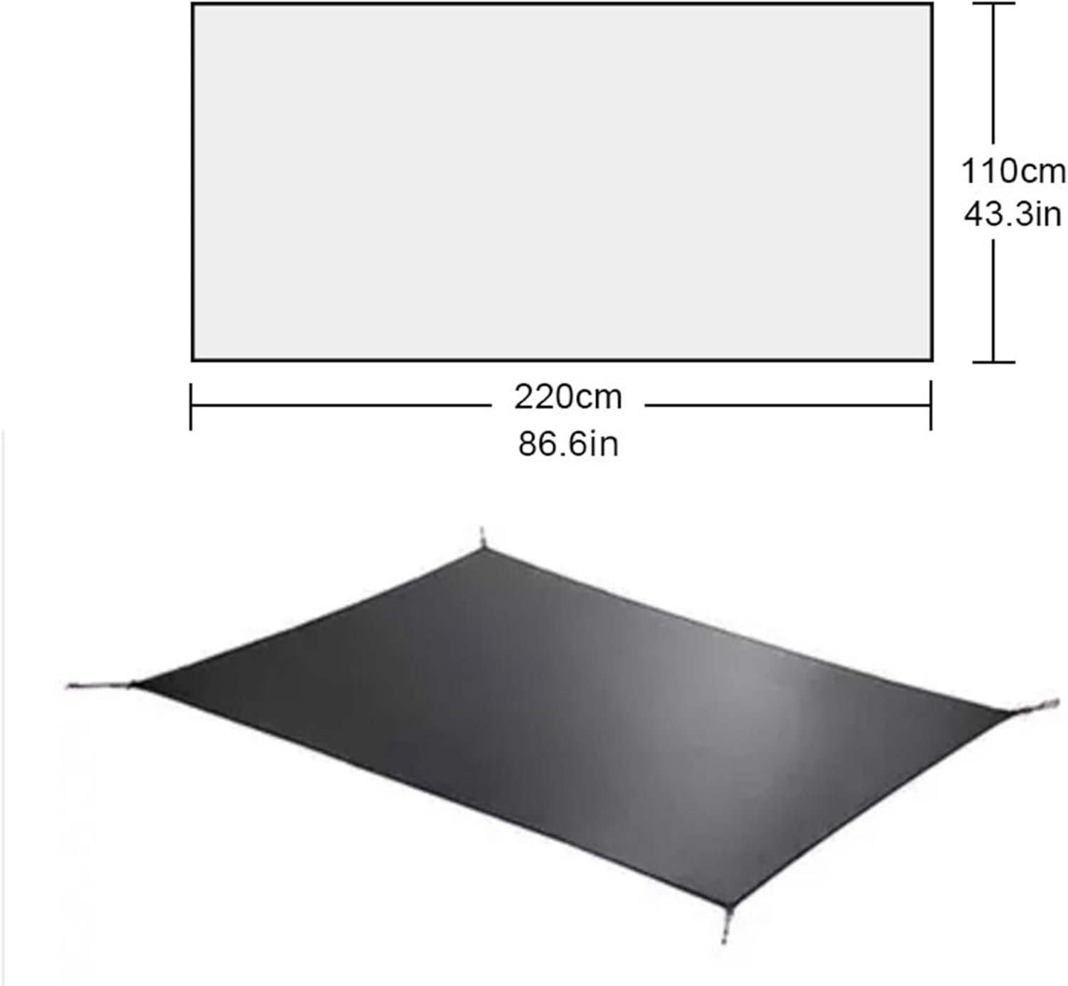 3F UL GEAR Lanshan 2 Person Tent Hiking Ultralight Camping Tent Professional 15D Silnylon Rodless Trekking Pole Tent Waterproof Backpacking Outdoor for Camping, Bivvy - Image 2