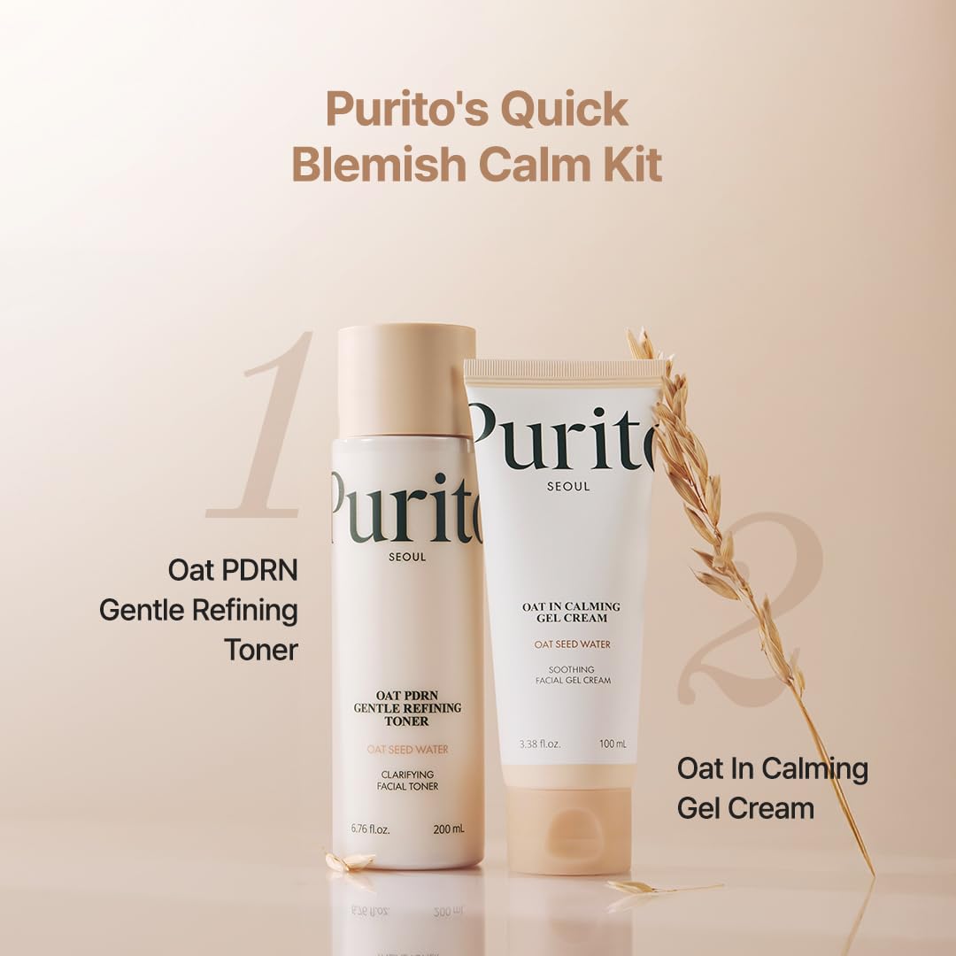 PURITO Oat In Calming Gel Cream, Non-Comedogenic, 77% Oat Seed Water Lightweight Water-Gel Face Moisturizer, Fragrance-Free, Vegan Korean Skincare, Sensitive & Blemish-Prone Skin, 100 mL - Image 7