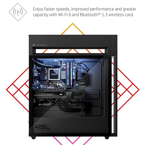 HP OMEN 45L Gaming Desktop, AMD Ryzen 9 5900X, 32 GB RAM, 1 TB Solid State Drive, NVIDIA GeForce RTX 3080 Ti Graphics, Windows 11 Home, GT22-0182 (2023) - Image 6